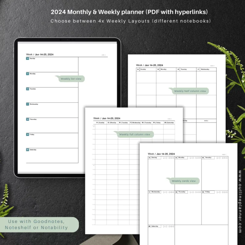 2024 Digital Notebook-Monthly & Weekly Planner (6)
