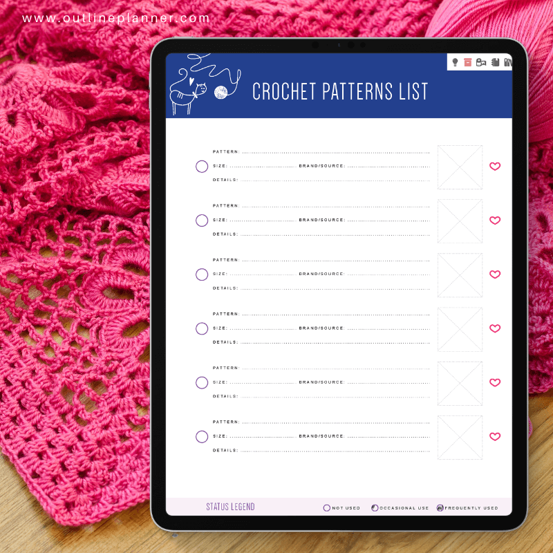 crochet project journal - digital planner ipad (6)