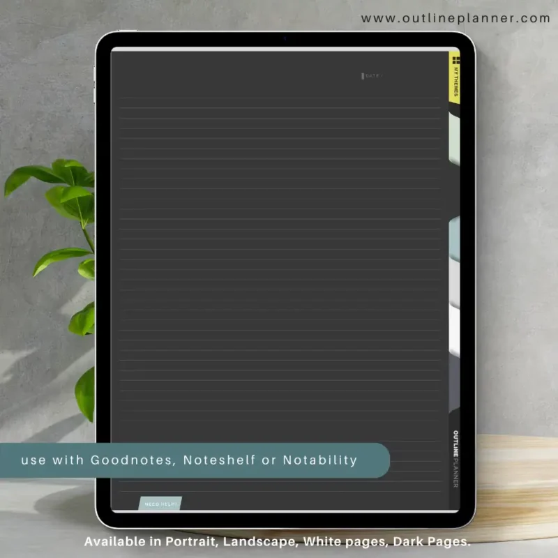 digital notebook template-digital notebook with tabs goodnotes (3)
