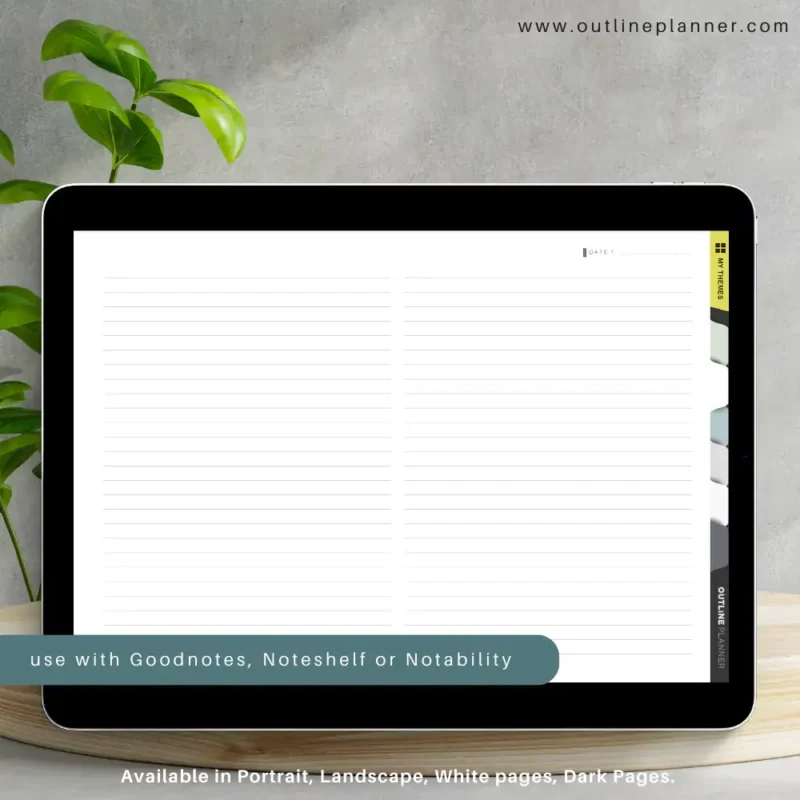 digital notebook template-digital notebook with tabs goodnotes (5)