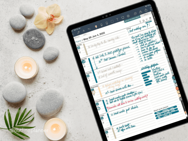 digital planner ipad noteshelf