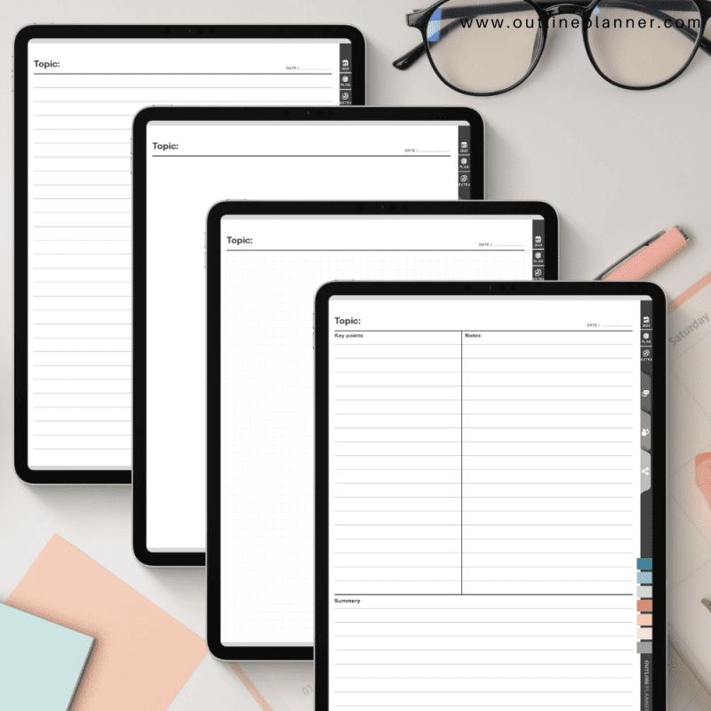 meeting planner-2023 planner weekly-goodnotes templates-note taking on ipad (4)