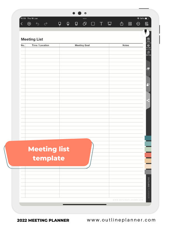 meeting planner-weekly planner template ipad-15