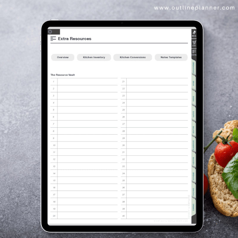recipe book-digital planner for ipad-goodnotes template (4)